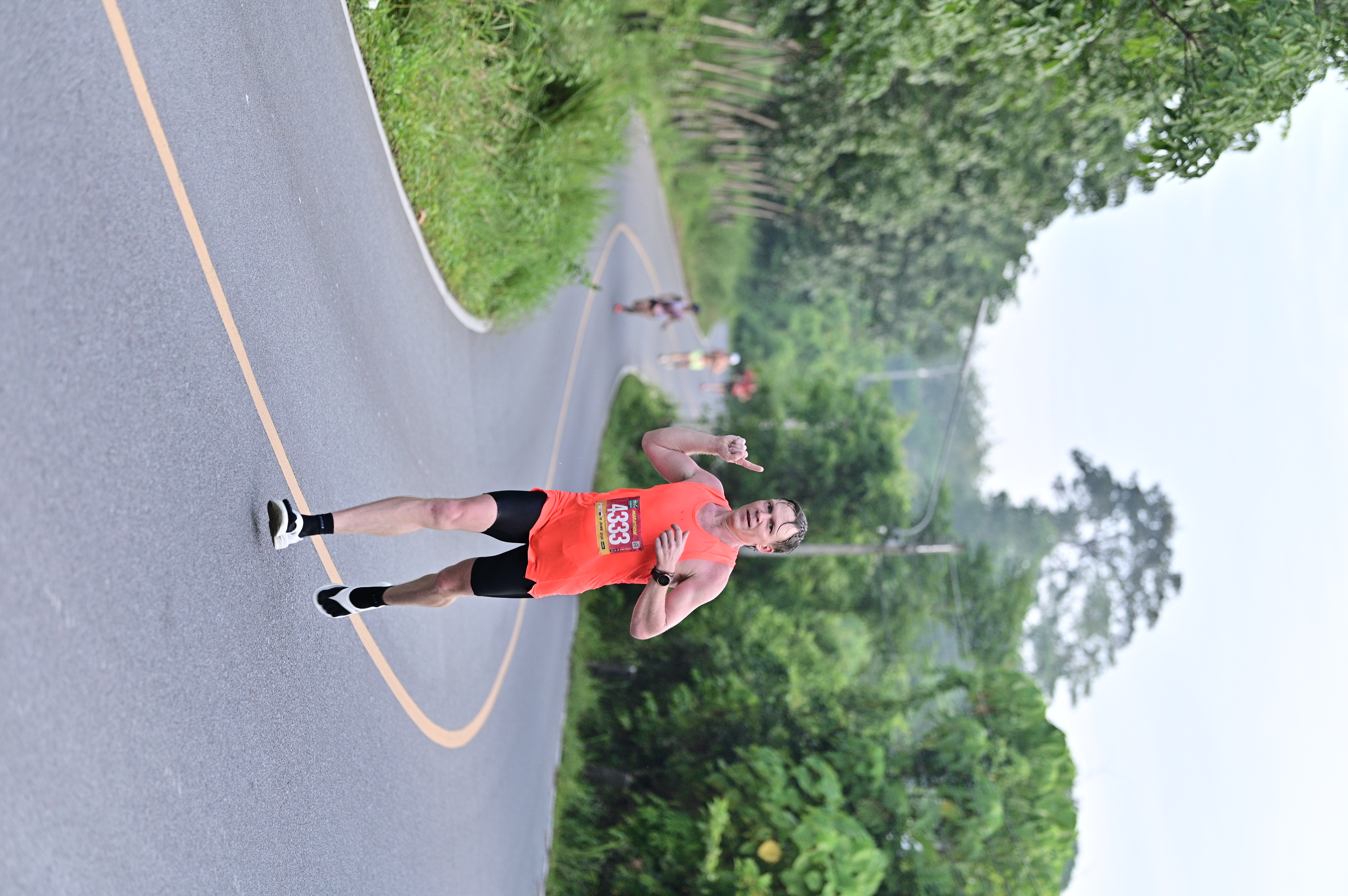 Evgenii Makarov during a road race